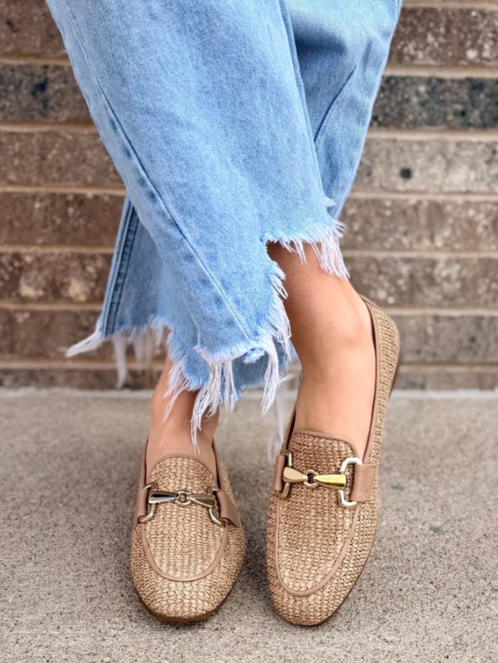 Gabor 85.214.44 Woven Loafer in Sand